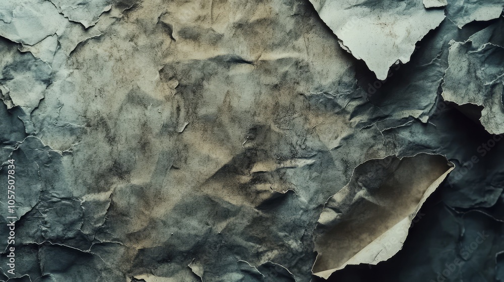 The texture of torn old faded paper The texture of torn old faded paper
