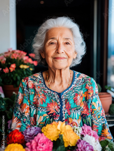 Captivating Portrait of an Elderly Italian Woman