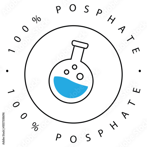 Laboratory Phosphate Compound VEctor Icon Design