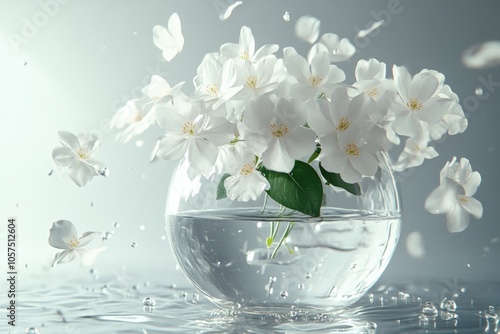 close up leaves rose flower with bokeh