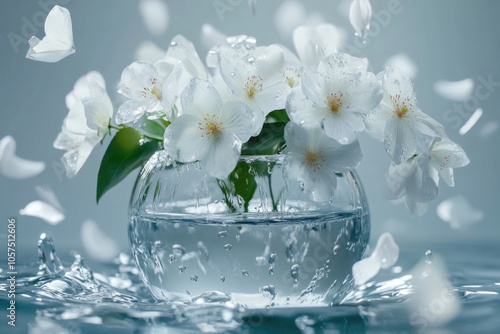 close up leaves rose flower with bokeh