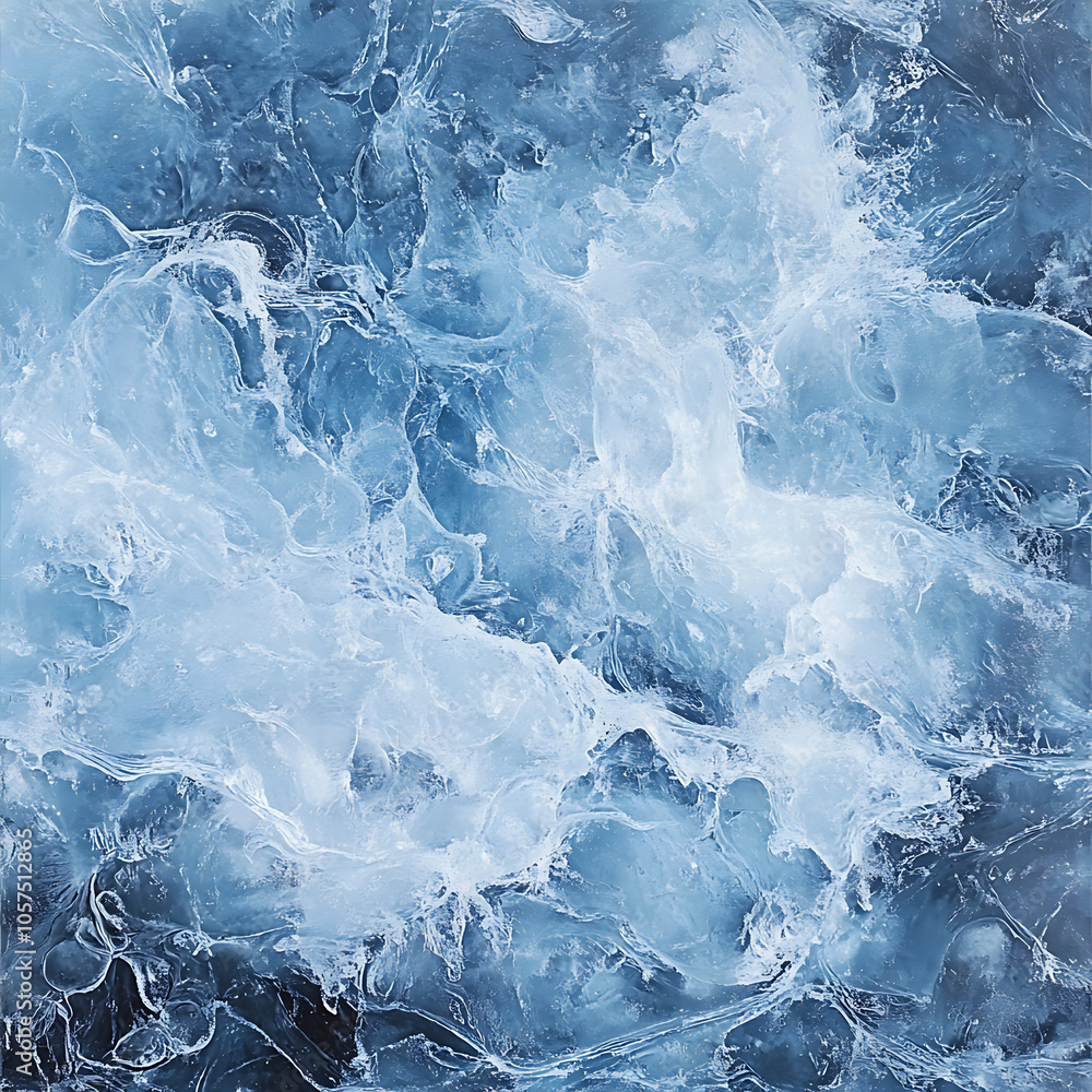 Fototapeta premium Ice frozen texture