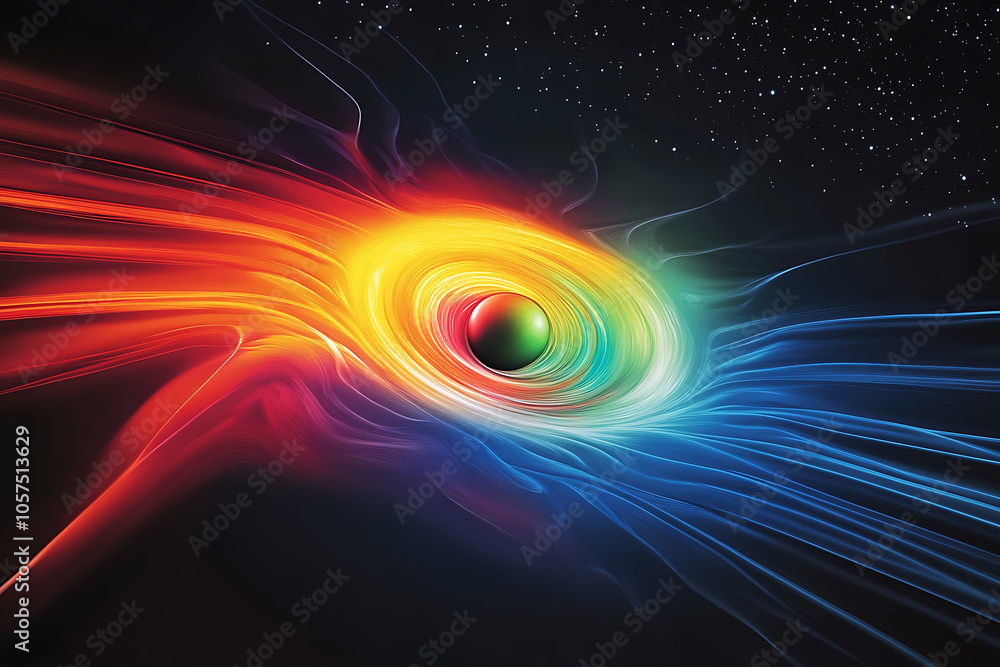 The image displays a highly detailed structure of a neutron star, featuring its dense, compact core surrounded by intense magnetic fields The image displays a highly detailed structure of a neutron star, featuring its dense, compact core surrounded by intense magnetic fields
