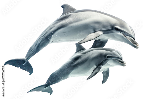 PNG Dolphin with baby animal mammal fish.