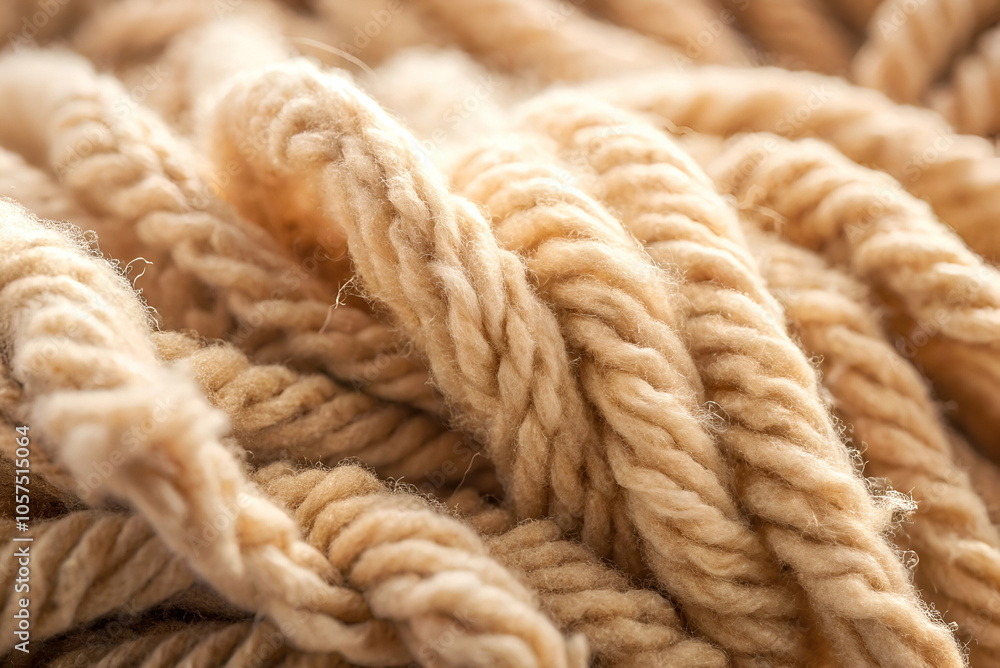 A close-up view of intertwined natural fibers, showcasing texture and softness in a warm beige color. A close-up view of intertwined natural fibers, showcasing texture and softness in a warm beige color.