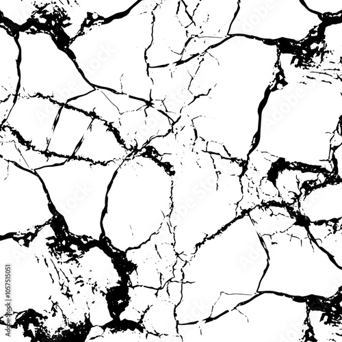 Abstract grunge cracks ice surface texture backdrop for overlay of old vintage designs