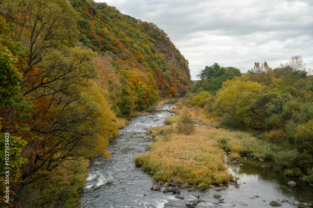 北海道 札幌 定山渓 秋 紅葉 北海道 札幌 定山渓 秋 紅葉