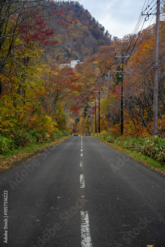 北海道 札幌 定山渓 秋 紅葉