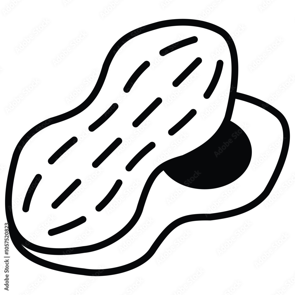 Eco Peanut-Free Organic VEctor Icon design with Editable Stroke Eco Peanut-Free Organic VEctor Icon design with Editable Stroke