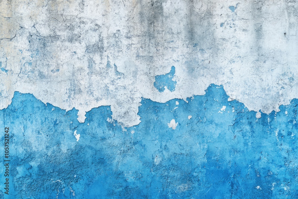 Obraz premium Blue and white gradient concrete wall background