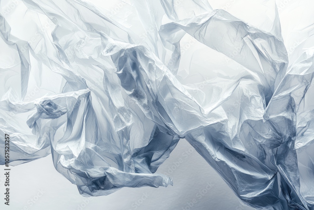 Fototapeta premium Eco friendly biodegradable plastic bag for landfill.