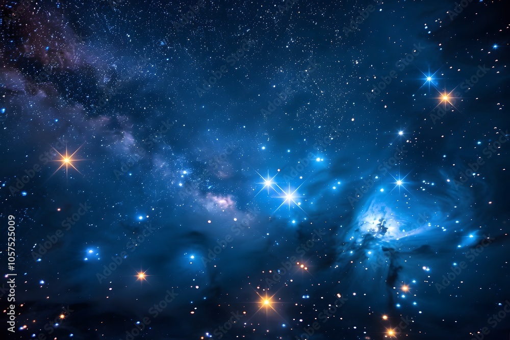 Fototapeta premium Stunning Cosmic Landscape: A Glimpse into the Depths of Space