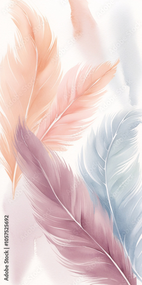 Colourful Feathers Background Colourful Feathers Background