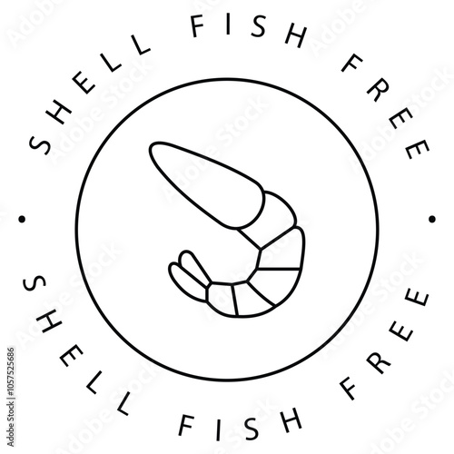 Eco Safe Marine Shellfish Vector Icon Design