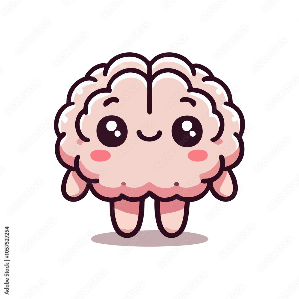 cute icon character brain cute icon character brain