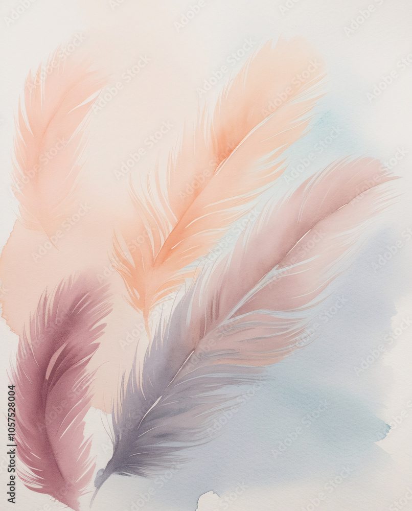 Obraz premium Colourful Feathers Background