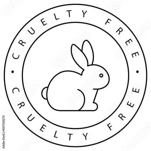 Humane Cruelty-Free Eco-Friendly Vector Icon Design