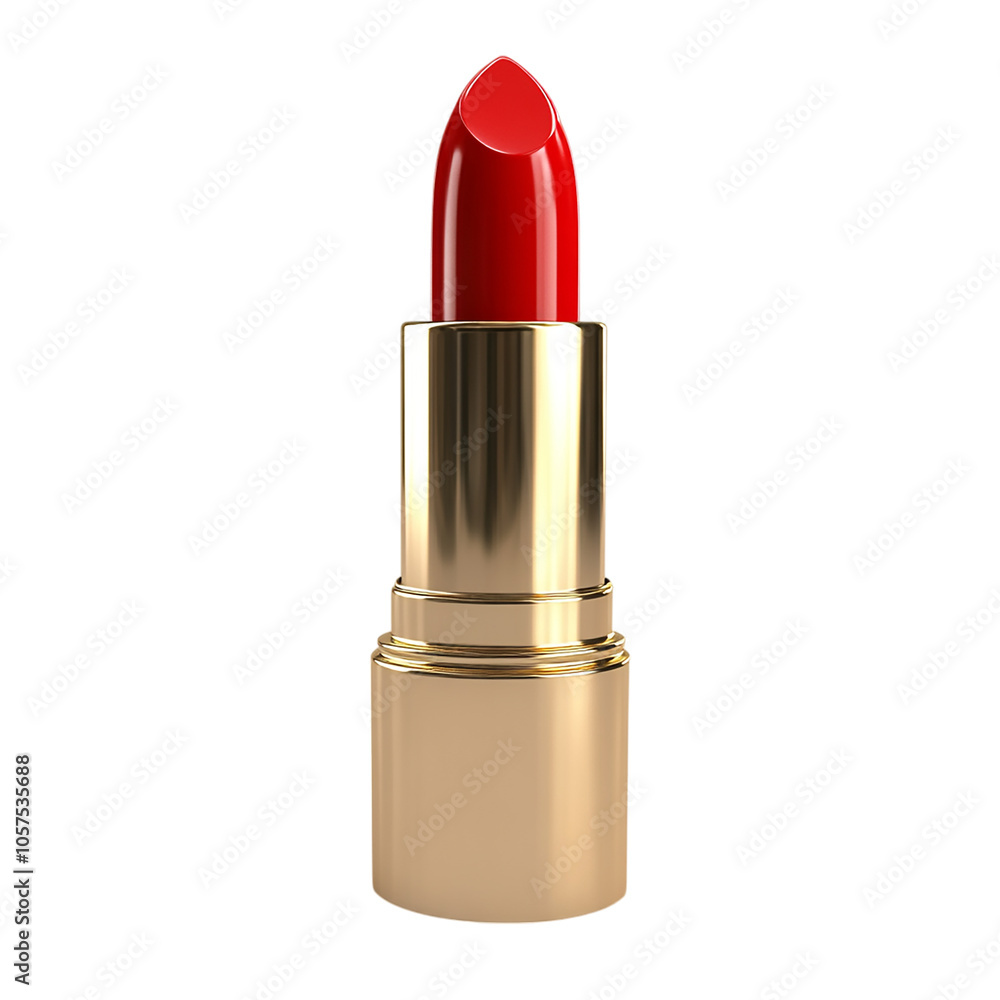 Vibrant Red Lipstick in Golden Casing Vibrant Red Lipstick in Golden Casing