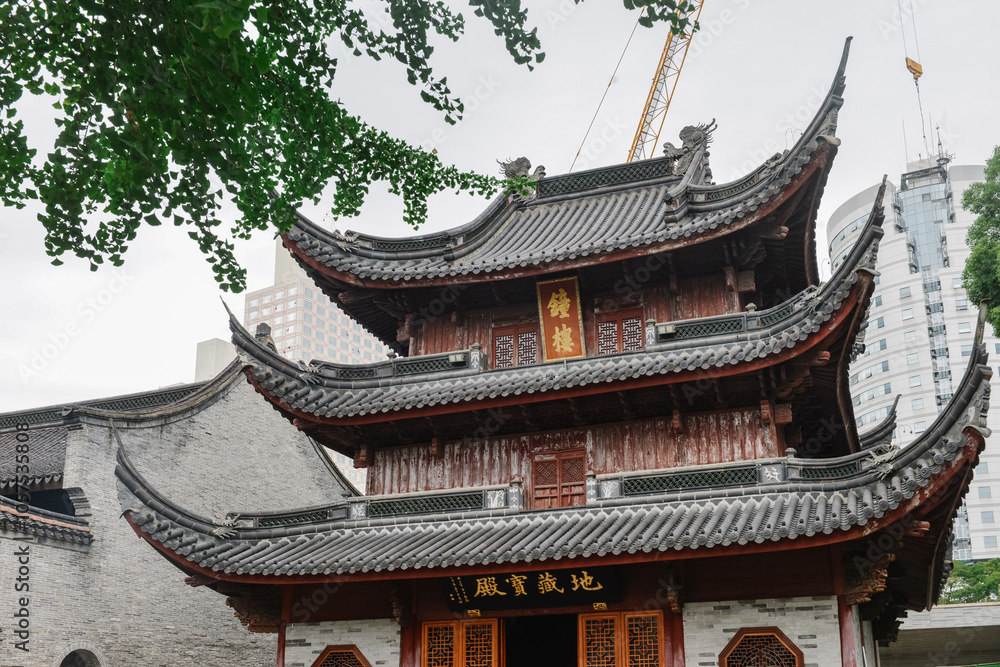 scenic view of Qita Temple (The Seven Pagodas Temple) in early summer at Yinzhou, Ningbo, China scenic view of Qita Temple (The Seven Pagodas Temple) in early summer at Yinzhou, Ningbo, China