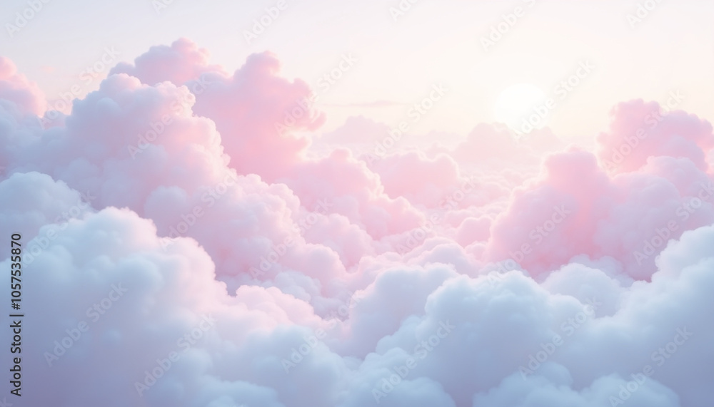 Downy bed clouds illuminated by soft sunlight create dreamy celestial backgrounds that you just want to write on. Downy bed clouds illuminated by soft sunlight create dreamy celestial backgrounds that you just want to write on.