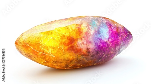 potato, showcasing a unique blend of organic shapes and futuristic elements.