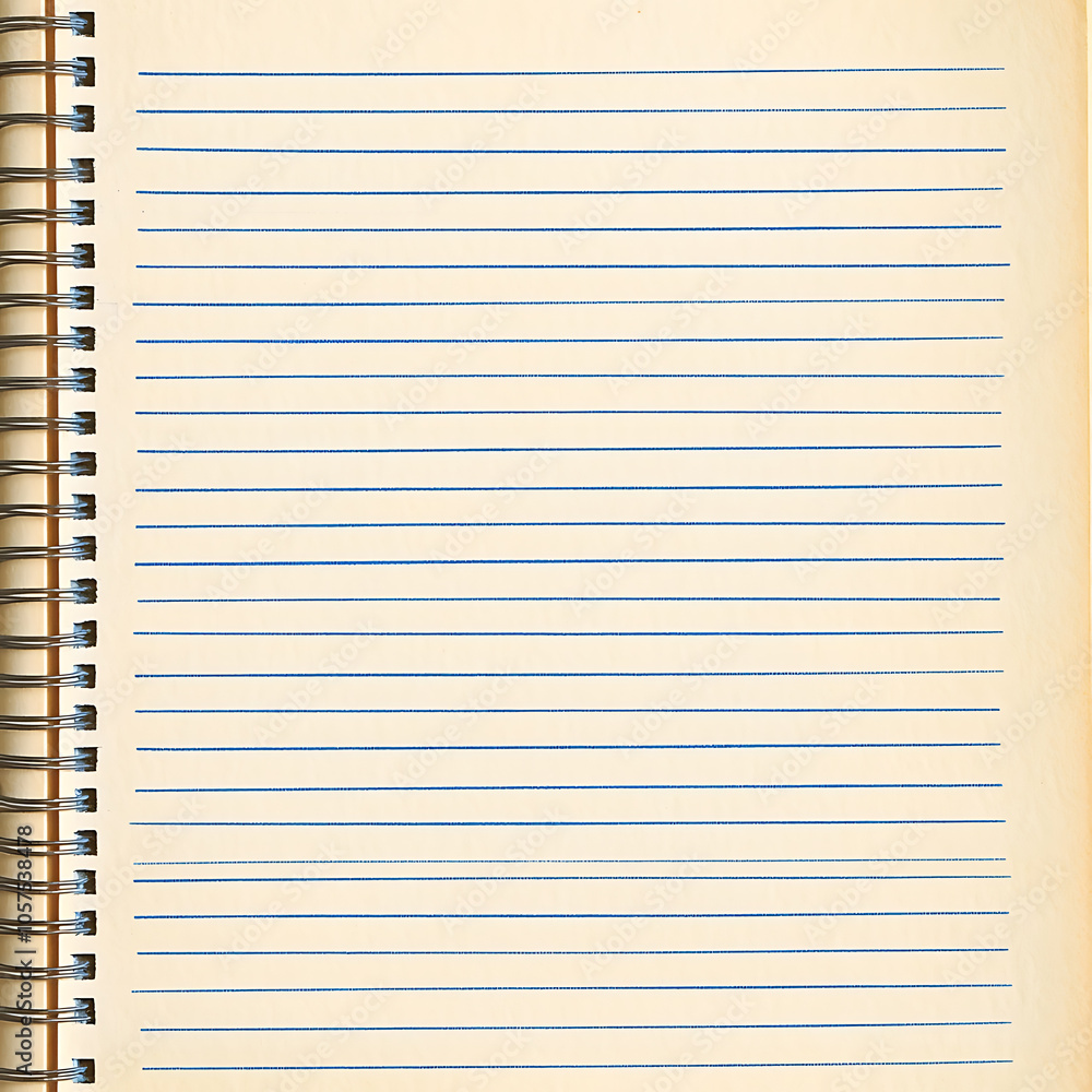 Obraz premium Detailed lined notebook paper for background and texture