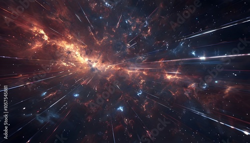 Speed of Light Through a Nebula