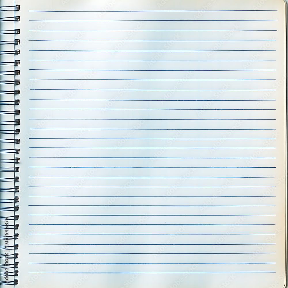 Detailed lined notebook paper for background and texture Detailed lined notebook paper for background and texture