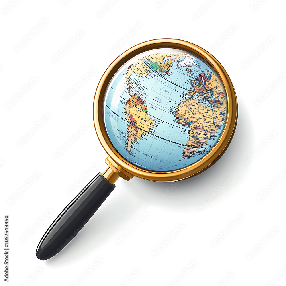 Global searching icon on white background Global searching icon on white background