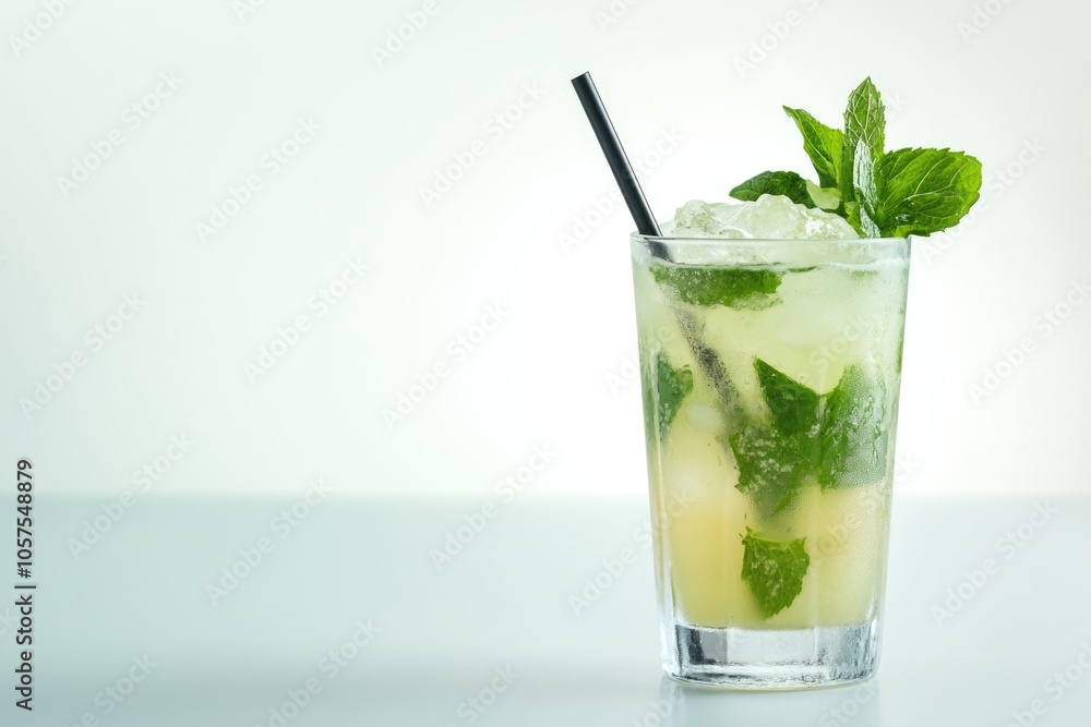 Mojito cocktail on white background Mojito cocktail on white background