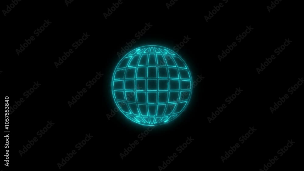 Global Glowing neon internet or web icon. Abstract symbol icon of online with Background Global Glowing neon internet or web icon. Abstract symbol icon of online with Background