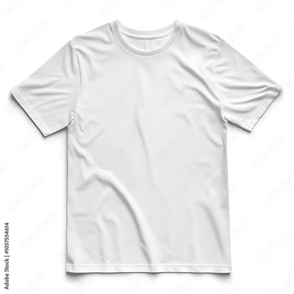 White t shirt mockup front used as design template tee shirt blank isolated on white White t shirt mockup front used as design template tee shirt blank isolated on white