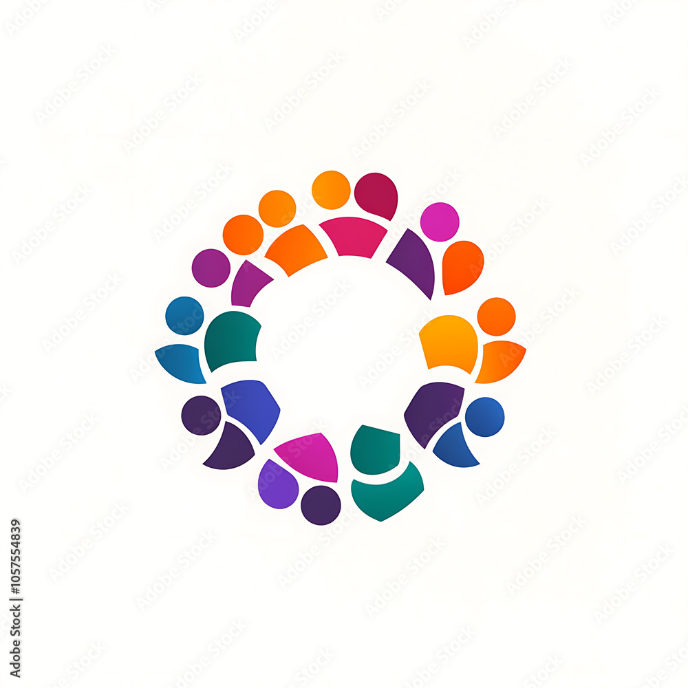 Community icon social network logo template Community icon social network logo template