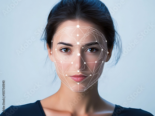 Biometrics face, eyes, fingerprint recognition technology