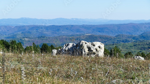 white rock in the mountains