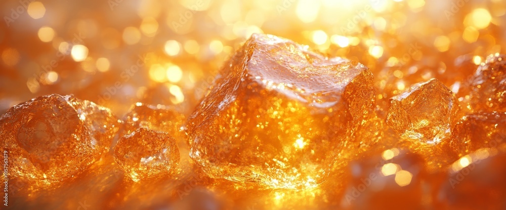 By displaying golden nuggets and precious metal crystals, the image conveys a sense of wealth By displaying golden nuggets and precious metal crystals, the image conveys a sense of wealth