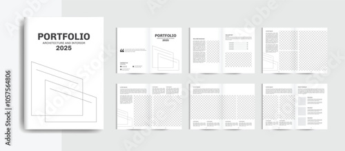Architecture portfolio, professional portfolio design