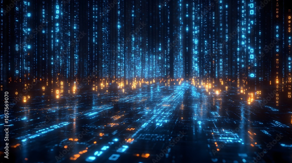 Digital transformation planning, business analyst with holographic data visuals Digital transformation planning, business analyst with holographic data visuals