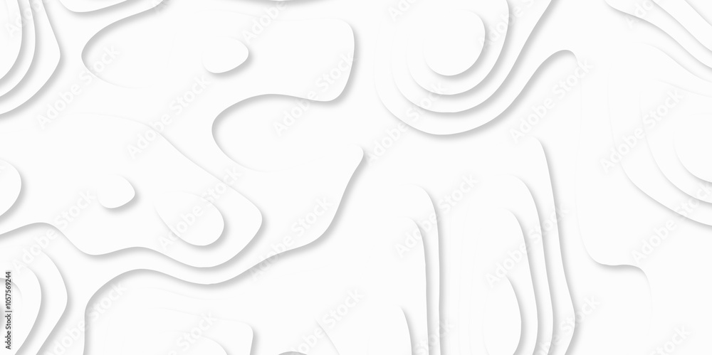 Abstract White paper cut background with lines. white line drawing geometric paper art design. 3d papercut decoration textured with wavy layers. 3d realistic design used for banner, posters. line maps Abstract White paper cut background with lines. white line drawing geometric paper art design. 3d papercut decoration textured with wavy layers. 3d realistic design used for banner, posters. line maps