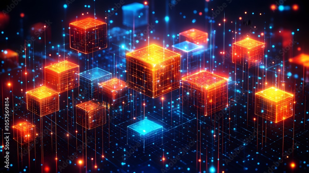 Fototapeta premium Tech-driven business analyst, strategic data overlays and digital transformation