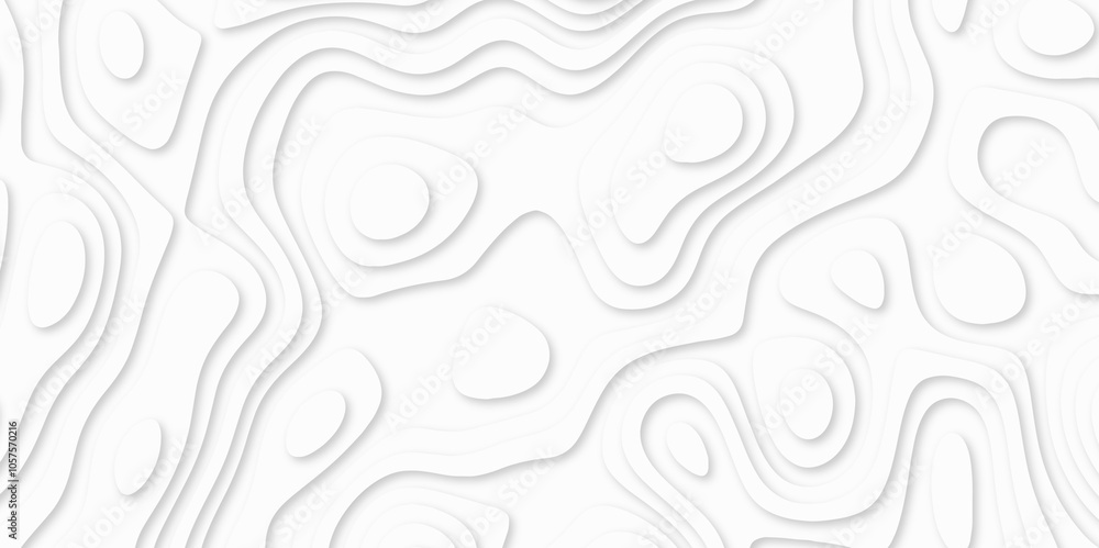 Abstract White paper cut background with lines. white line drawing geometric paper art design. 3d papercut decoration textured with wavy layers. 3d realistic design used for banner, posters. line maps Abstract White paper cut background with lines. white line drawing geometric paper art design. 3d papercut decoration textured with wavy layers. 3d realistic design used for banner, posters. line maps