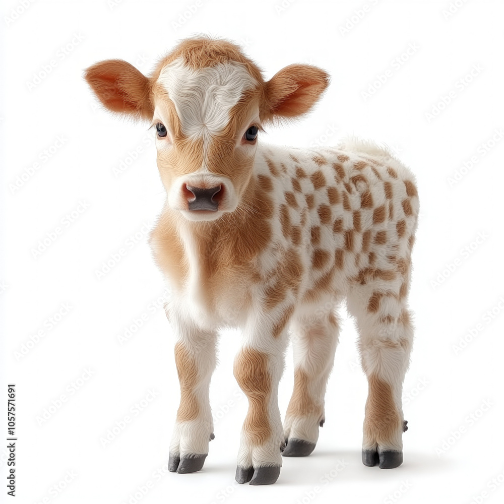 Calf Isolated On White Calf Isolated On White
