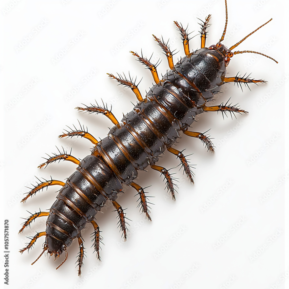 Fototapeta premium Centipede Isolated
