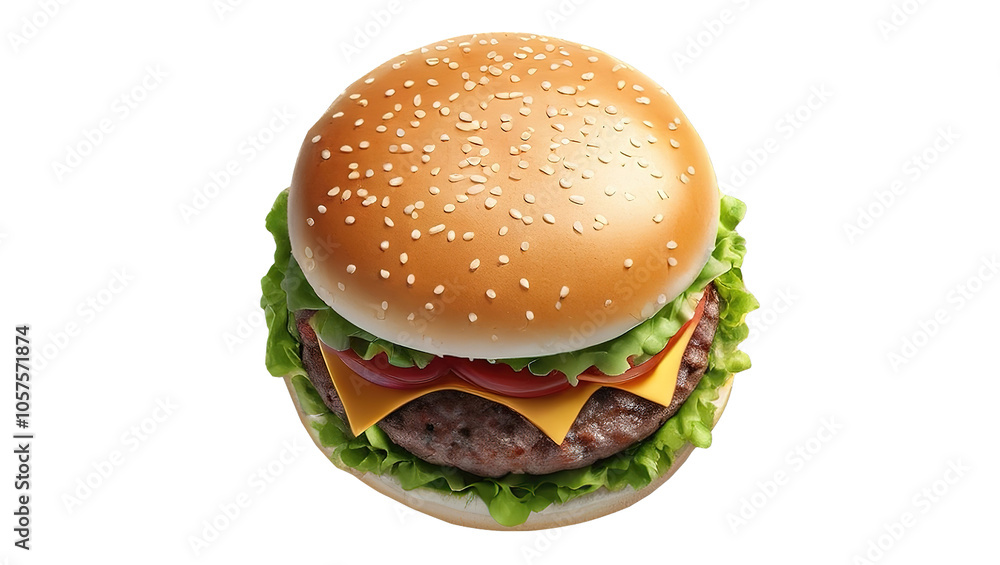 hamburger on transparent background (PNG) hamburger on transparent background (PNG)