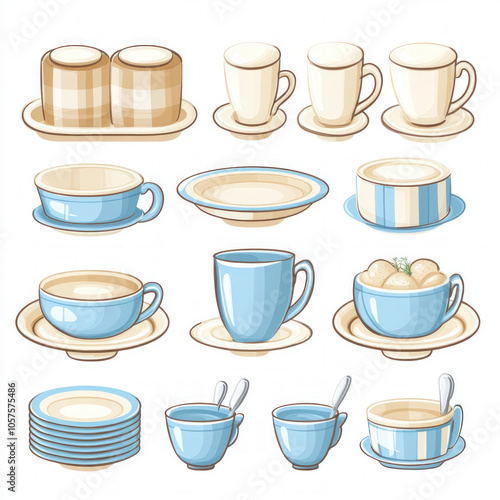 Dinnerware Isolated