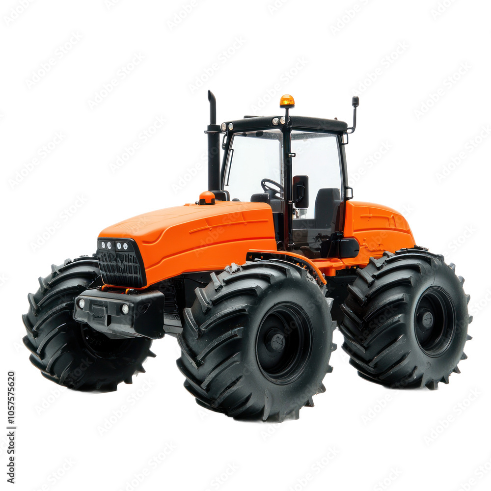 Remote-Controlled Tractor - Operated remotely for difficult or hazardous conditions. isolated on transparency background