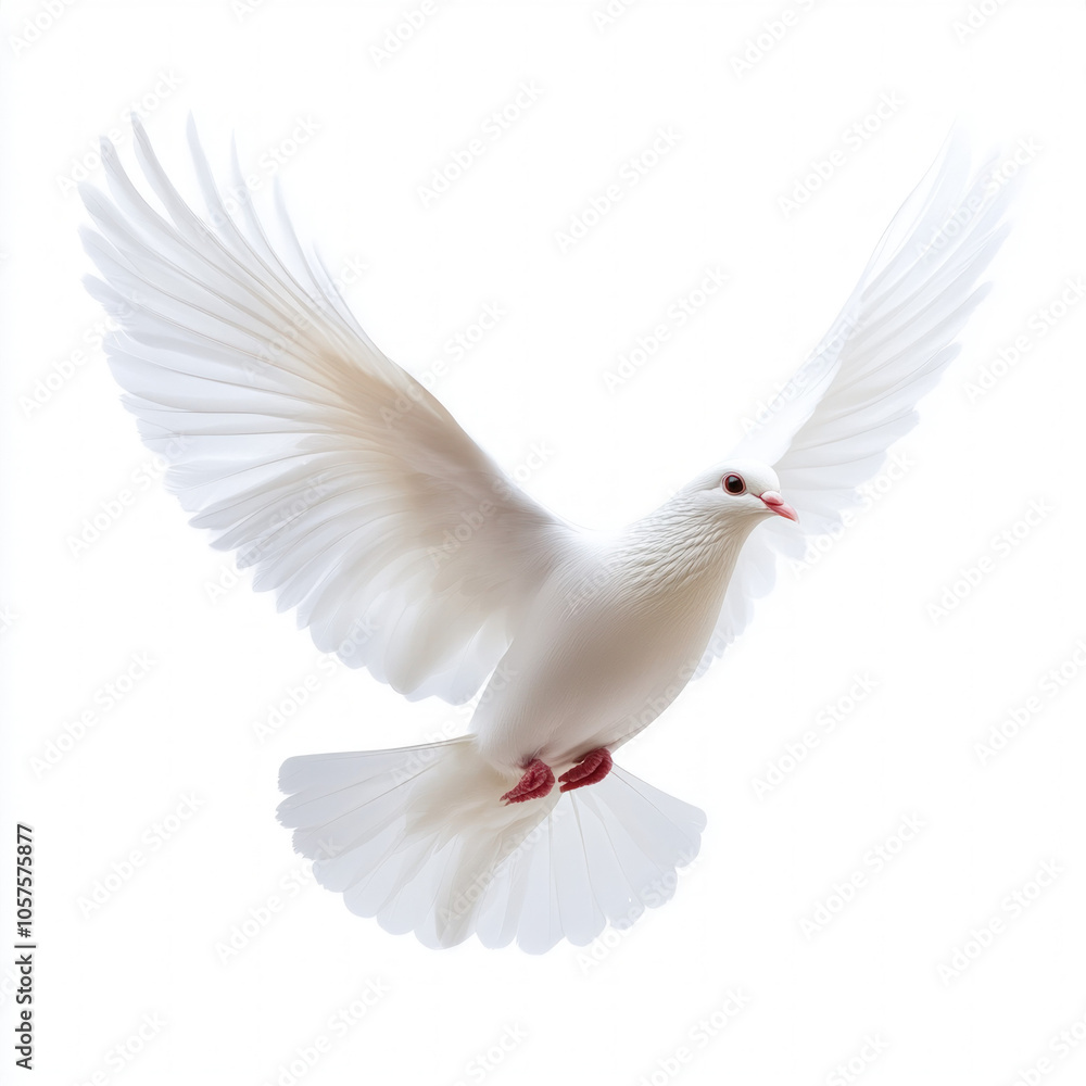 Dove Flying Isolated Dove Flying Isolated