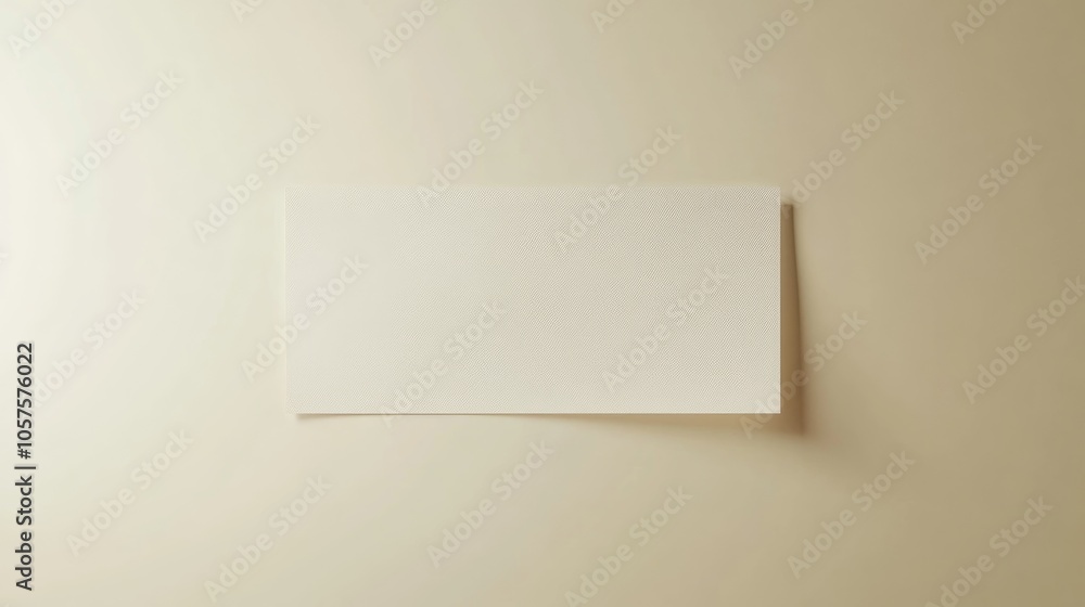 Blank White Banner Design Isolated on a Light Background Blank White Banner Design Isolated on a Light Background
