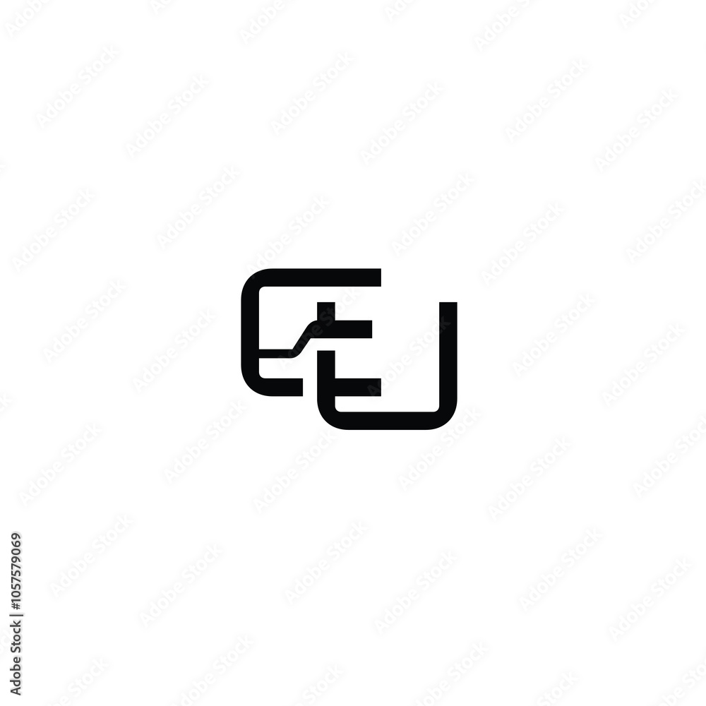 EU monogram logo design letter text name symbol monochrome logotype alphabet character simple logo EU monogram logo design letter text name symbol monochrome logotype alphabet character simple logo