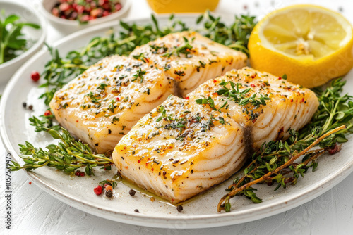 Fish Fillet On White Background